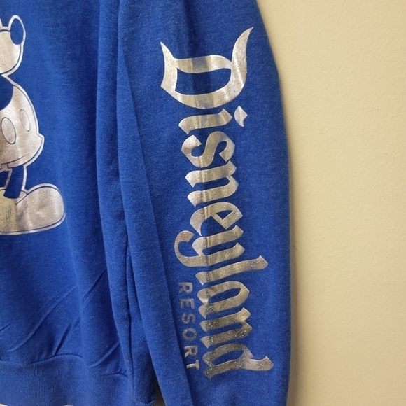 Disneyland Mickey Mouse Wishes Come True Sweatshirt Blue S - Picture 4 of 10